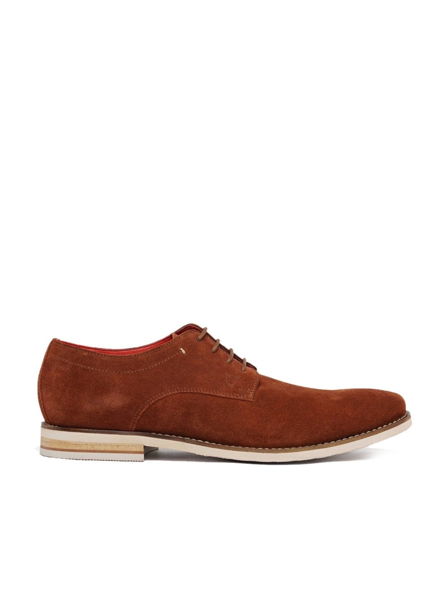 Ruosh Men's Brown Derby Shoes