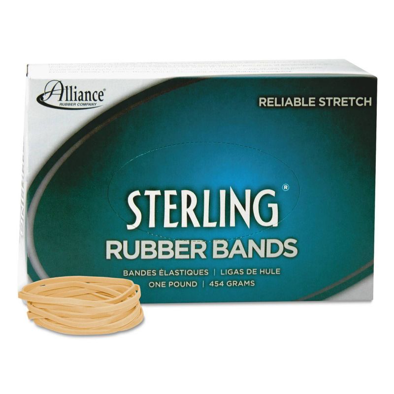 Alliance Sterling Ergonomically Correct Rubber Bands, #32, 3 x 1/8, 950 Bands/1lb Box