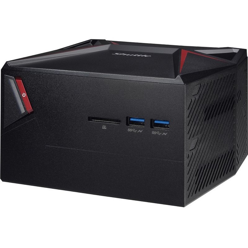 Shuttle XPC nano X1 Desktop Computer - Core i5 i5-7300HQ - 8 GB RAM - 1 TB HDD - 128 GB SSD - Mini PC - Windows 10 Home - NVIDIA GeForce GTX 1060 3 GB