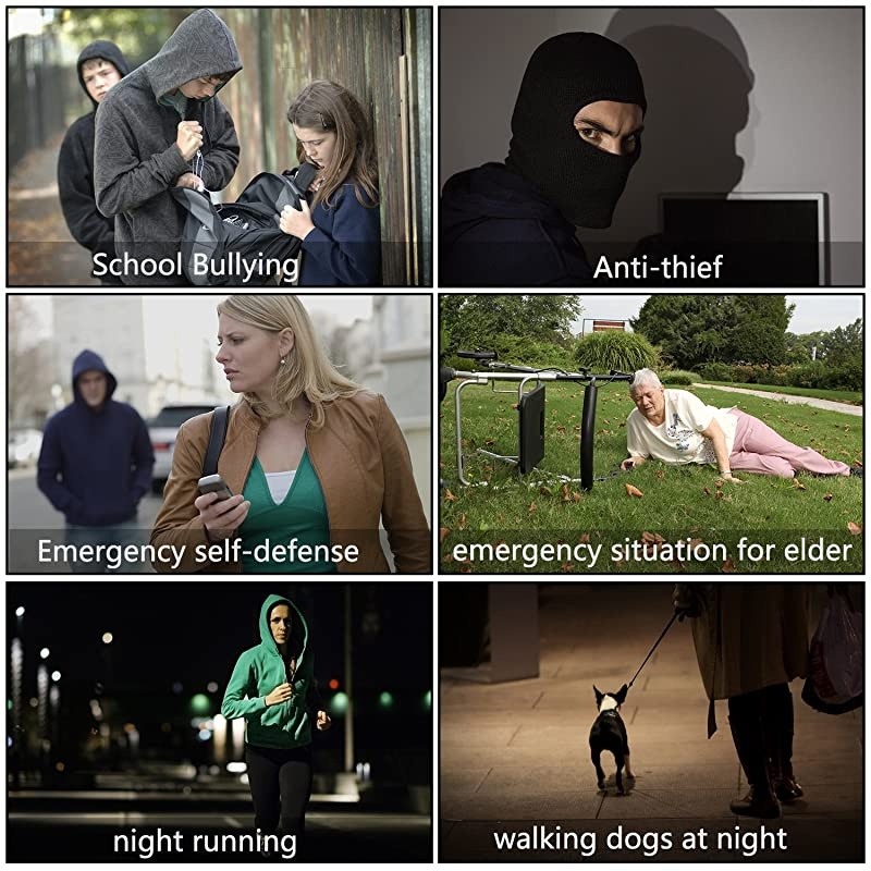 Alarm for Women, 10 Pack 140DB Emergency Self-Defense Security Alarm Keychain with LED Light for Women Kids and Elders