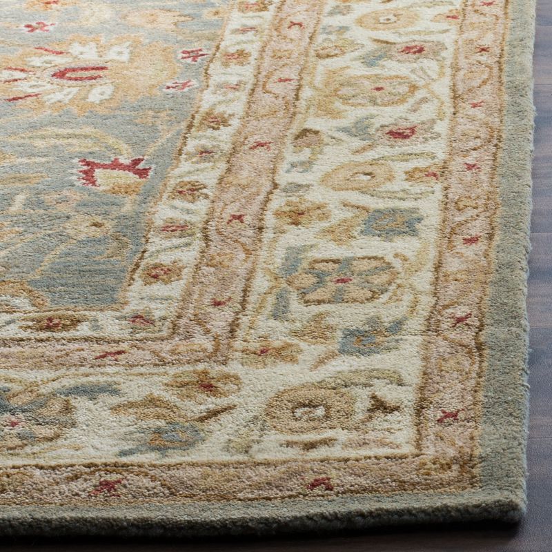 Gray Blue/Beige Floral Tufted Area Rug 8'3"X11' - Safavieh