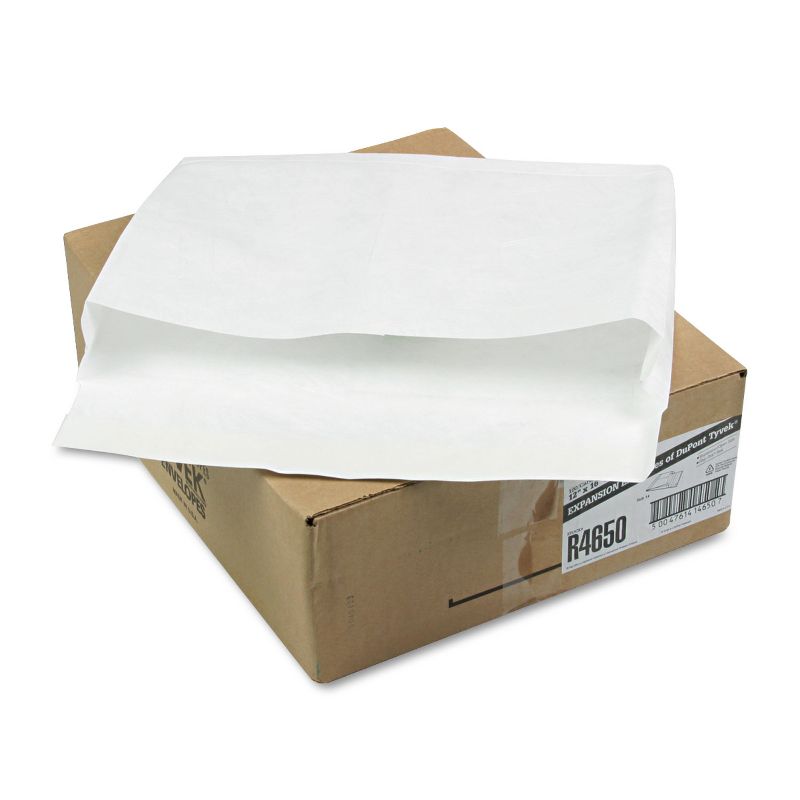 Survivor Tyvek Booklet Expansion Mailer 12 x 16 x 2 White 100/Carton R4650