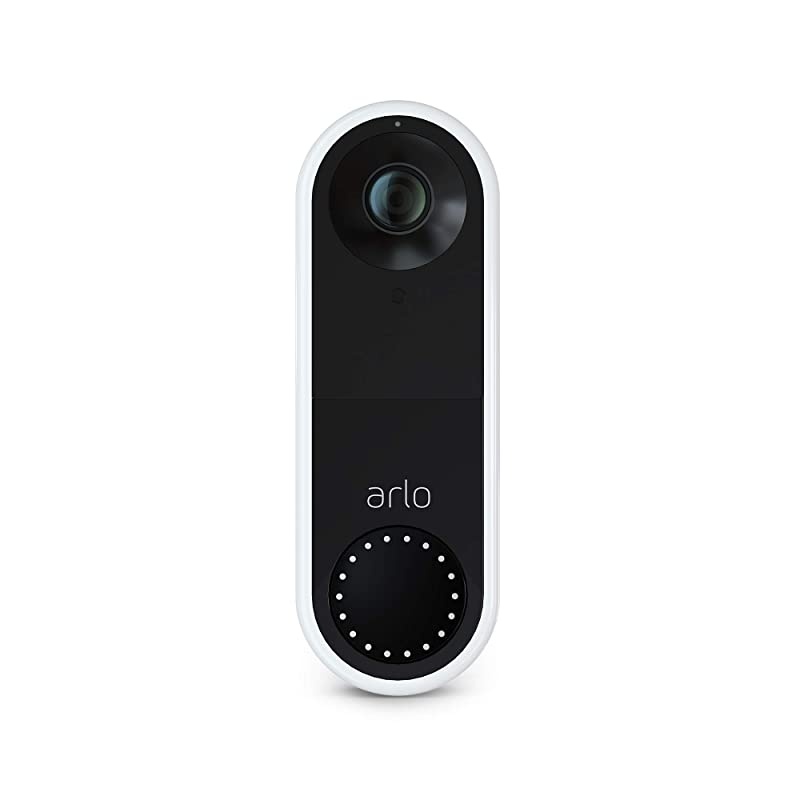 Essential Video Doorbell Wired - HD Video, 180&deg; View, Night Vision, 2 Way Audio, Direct to Wi-Fi No Hub Needed, Easy Installation (existing doorbell wiring required), White - AVD1001