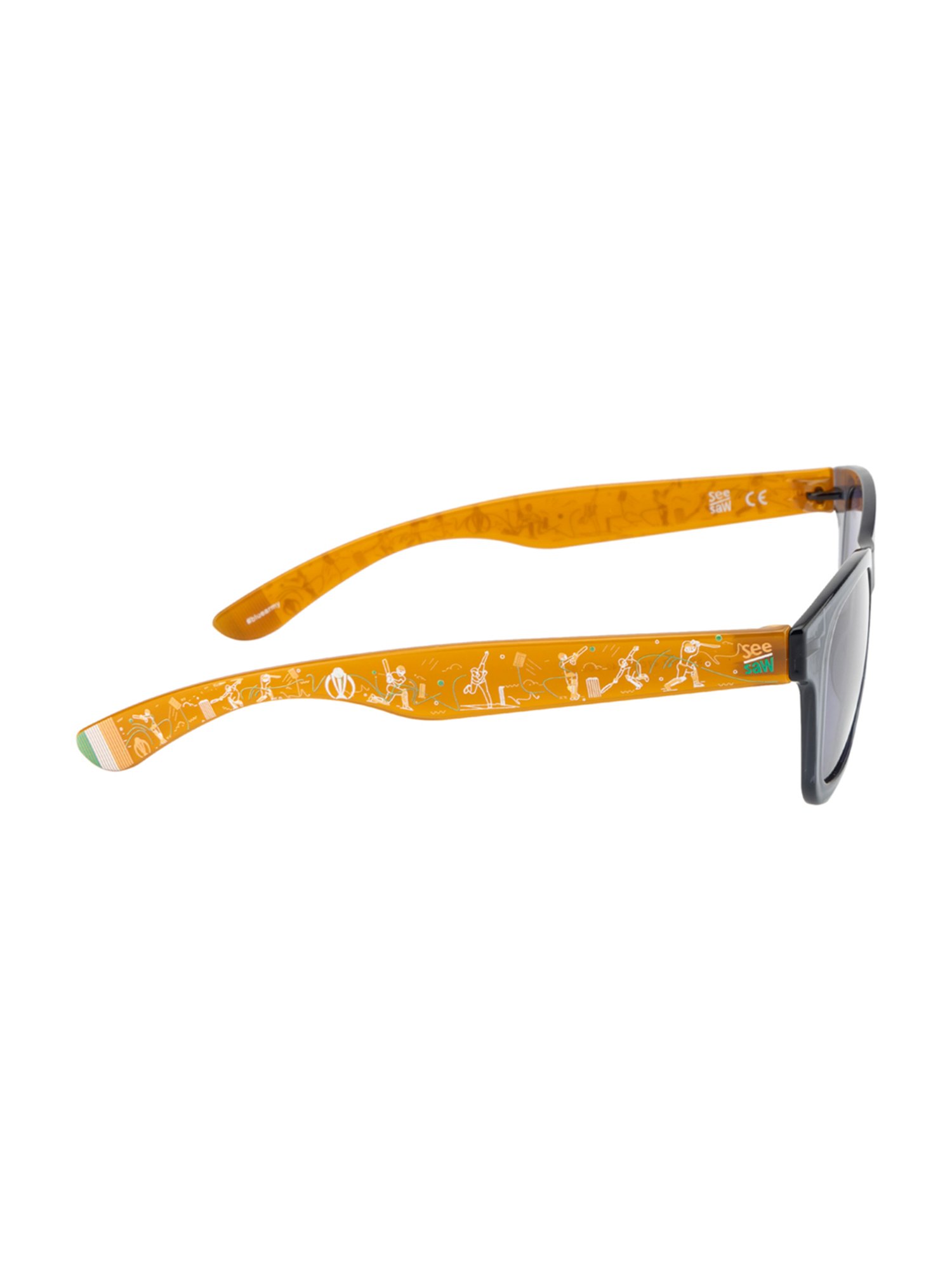 SeeSaw Grey Square Unisex Sunglasses