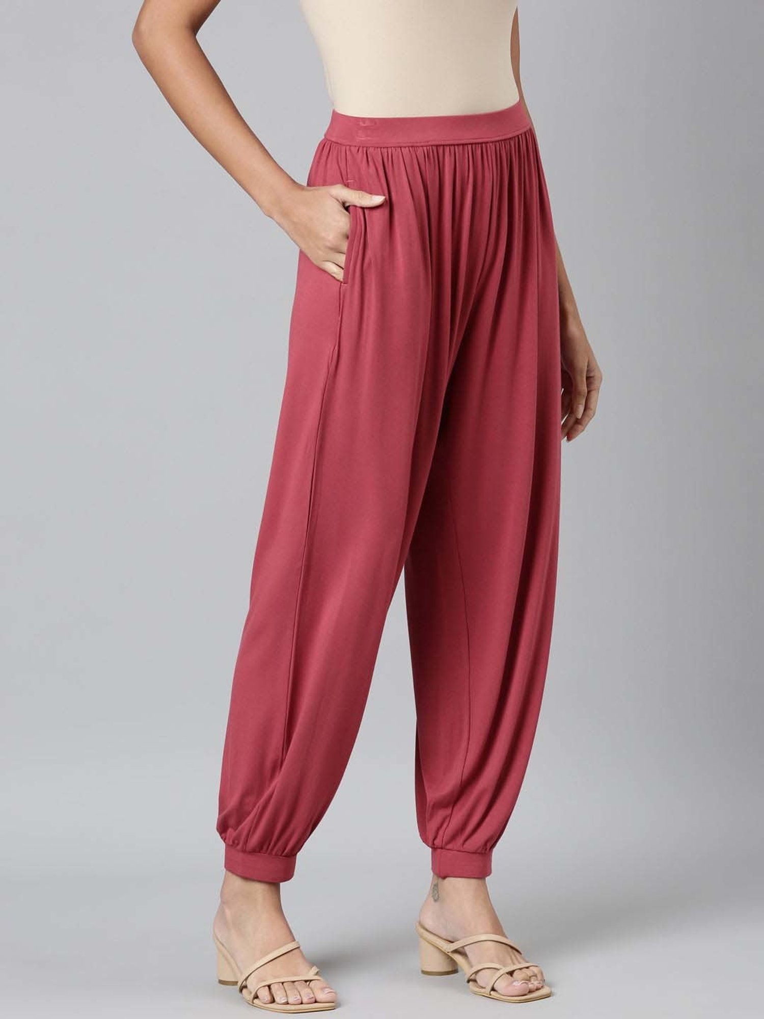 Go Colors! Pink Relaxed Fit Harem Pants