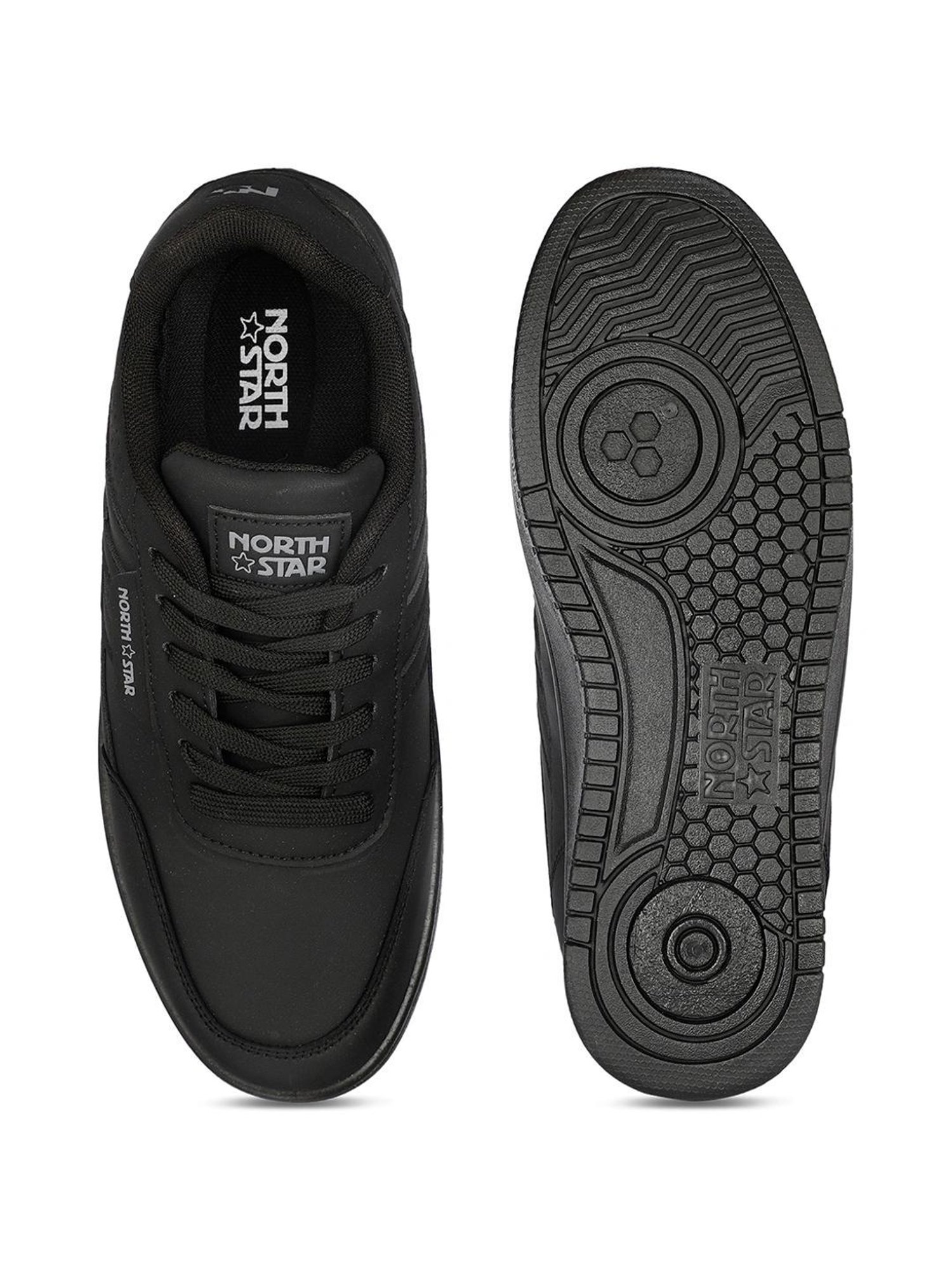 North Star by Bata Women's MAISY Black Sneakers