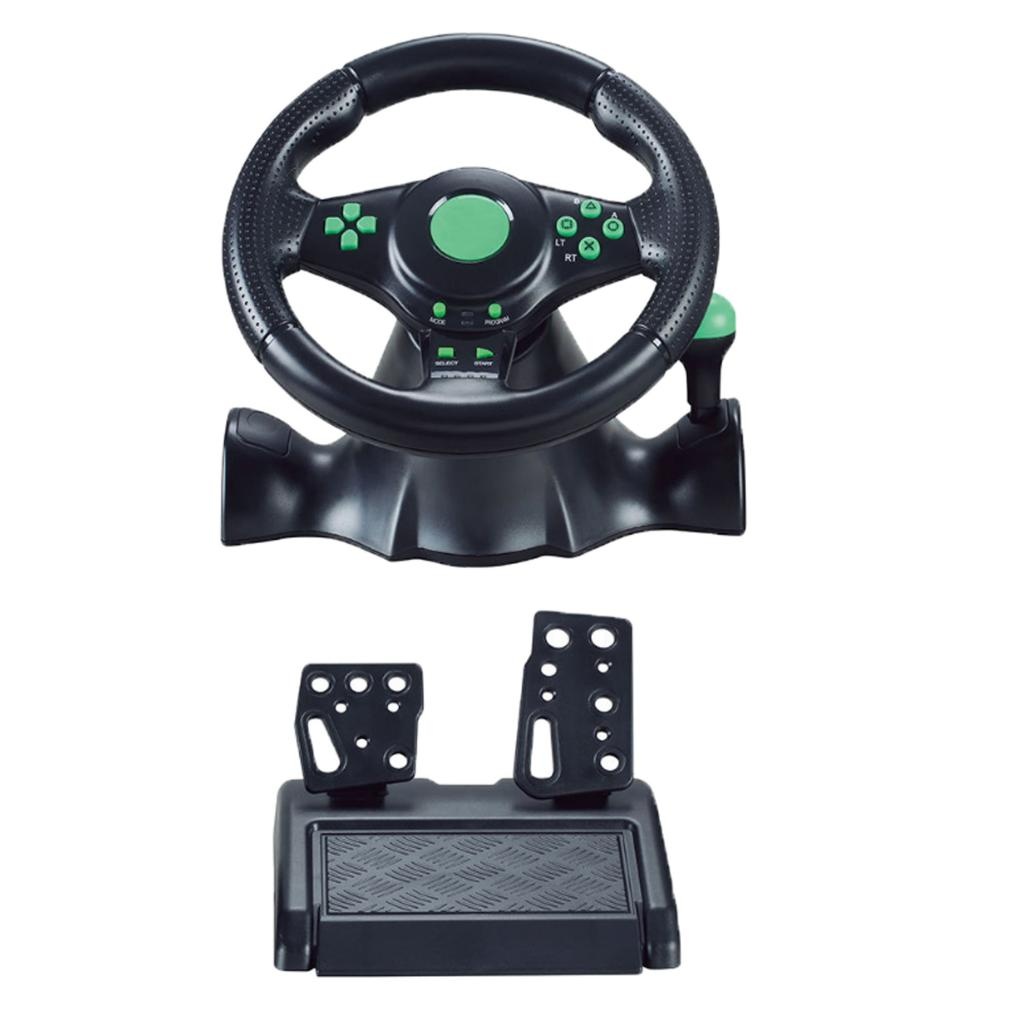 Racing Steering Wheel and Pedal Set for Xbox One and PC