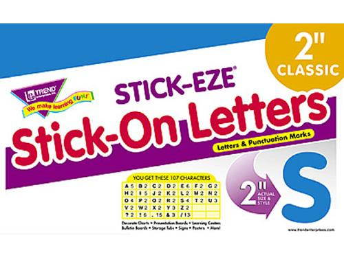 Stick-Eze 2 In Letters & Marks Blue