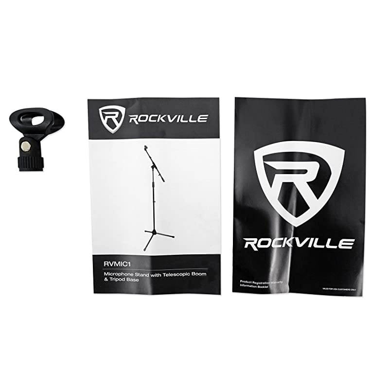 RVMIC1 Microphone Mic Stand With Boom & Tripod Base (Amazing Quality!)