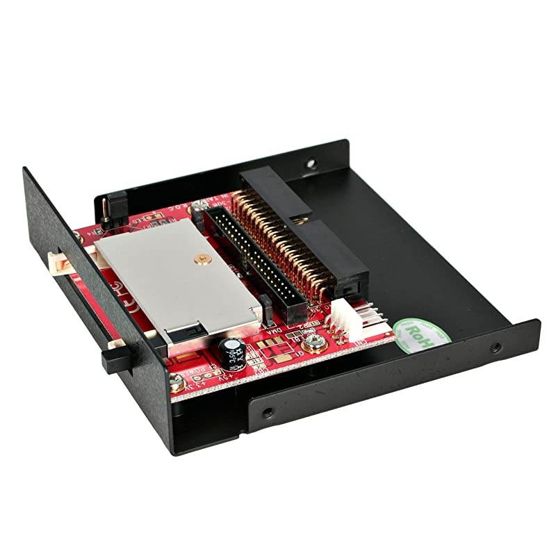 com 35in Drive Bay IDE to Single CF SSD Adapter Card Reader 35BAYCF2IDE