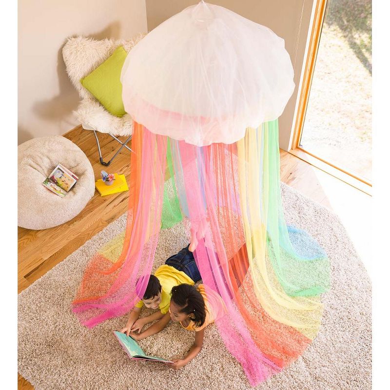 HearthSong - Rainbow Hideaway Canopy with LED Lights