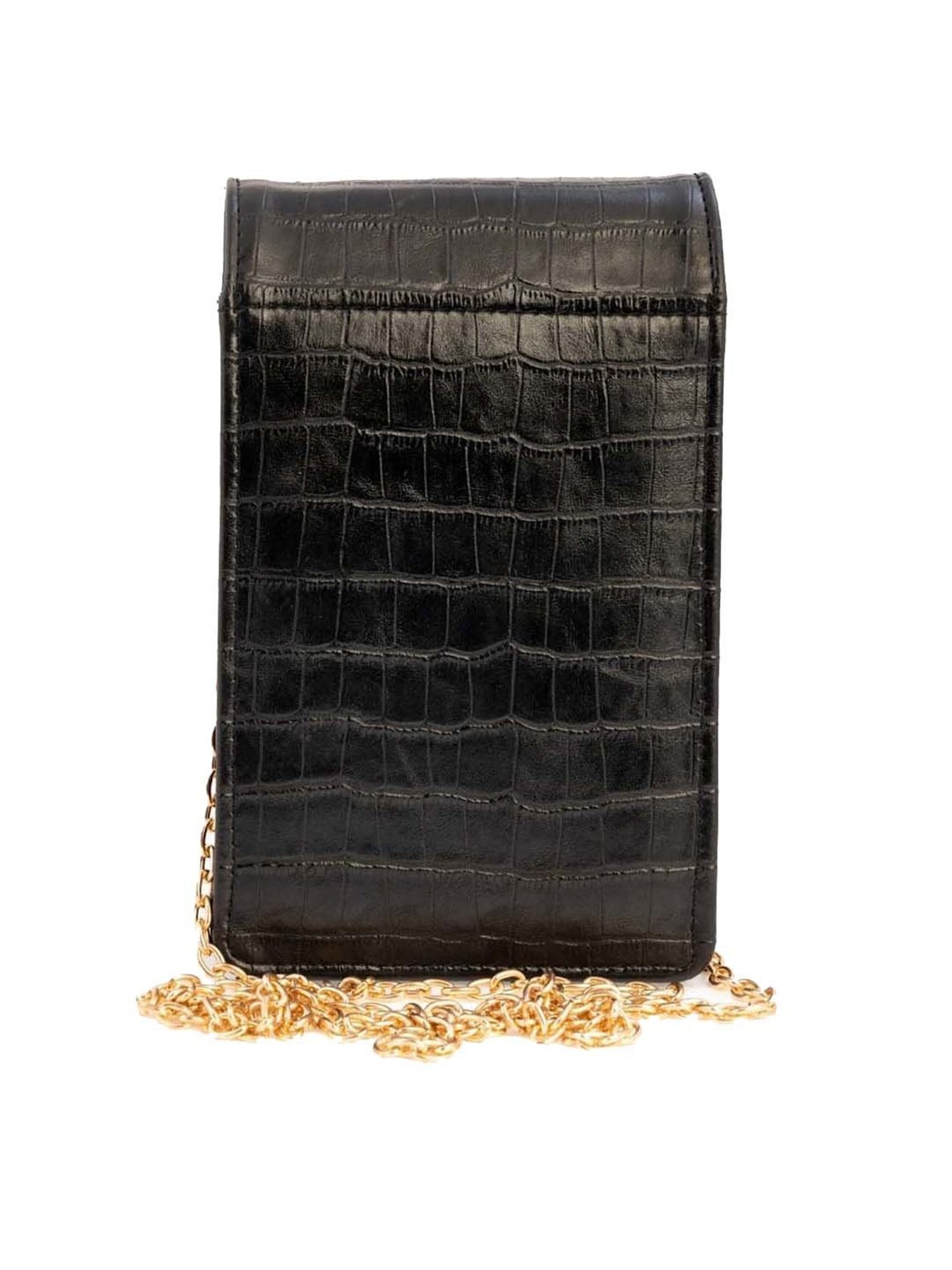 REDVALE Black Textured Small Sling Handbag