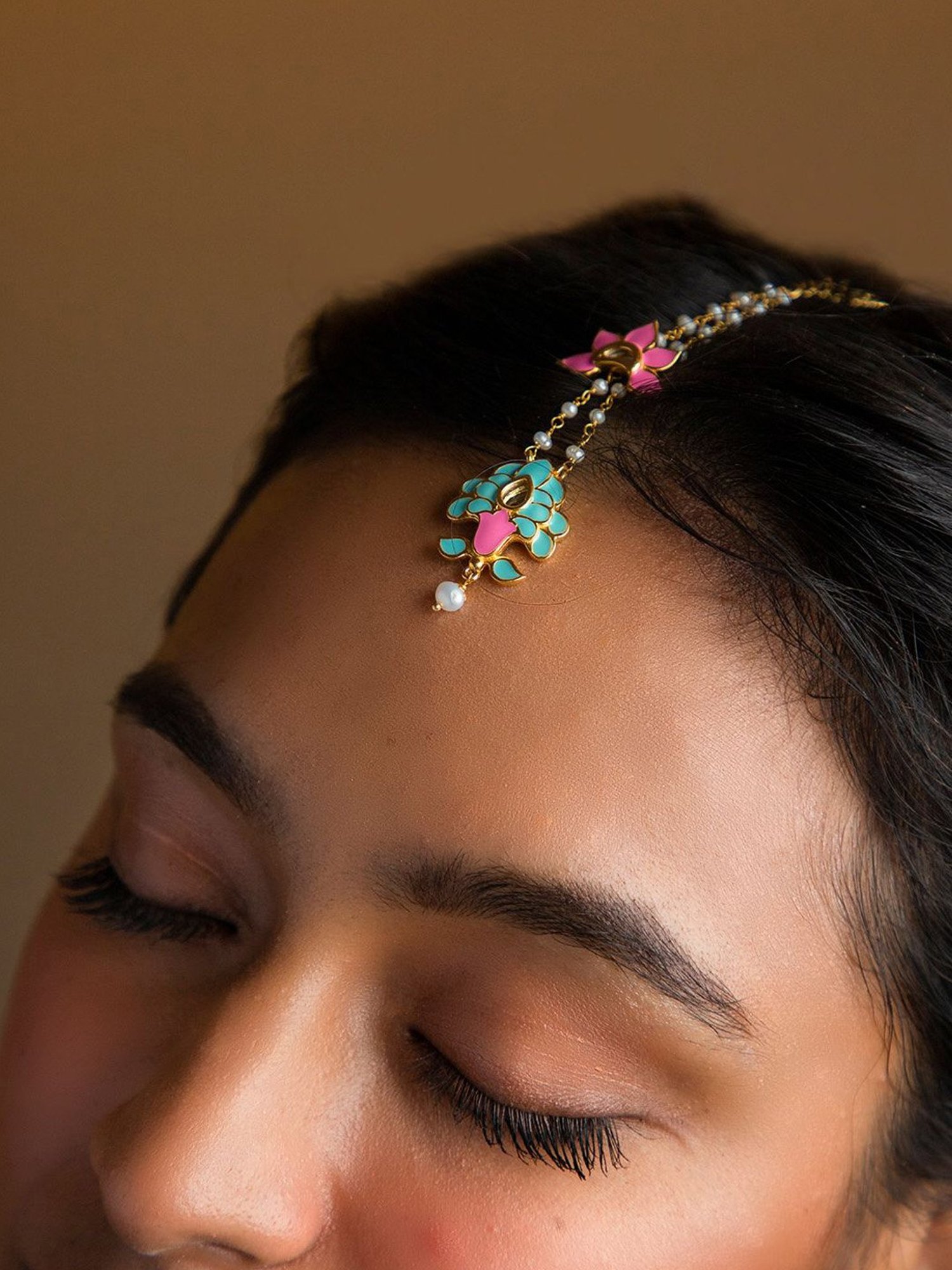 Shaya Navrai Majhi 18k Gold-Plated Brass Maang Tikka