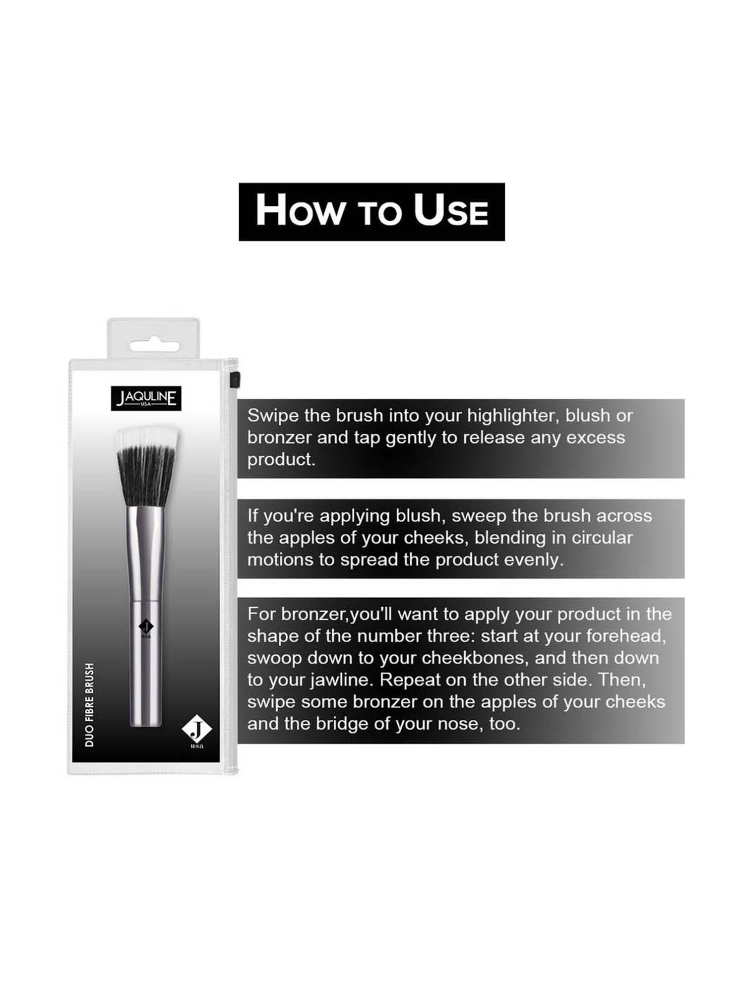 Jaquline USA Duo Fiber Brush