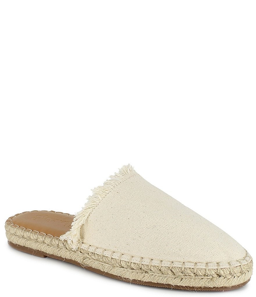 Splendid Jaime Fray Edge Canvas Espadrille Mules