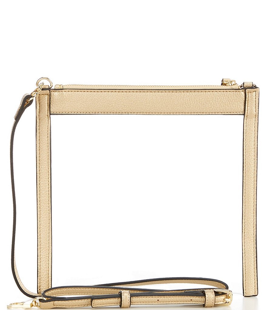 Kate Landry Clear Top Zip Crossbody Bag
