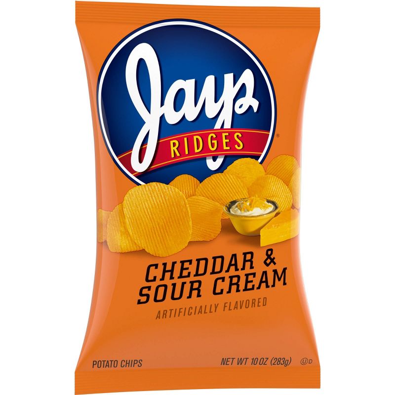 Jays Ridges Cheddar & Sour Cream Potato Chips - 10oz