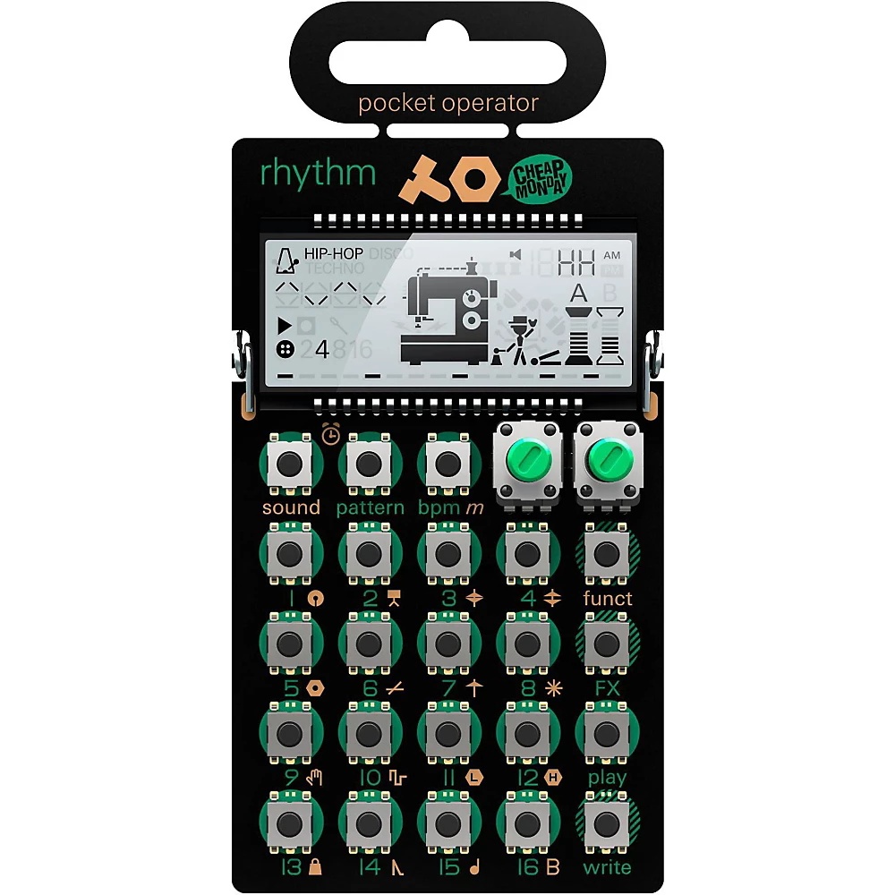 Teenage Engineering Rhythm Pocket Operator with Batteries, Headphones and Cable