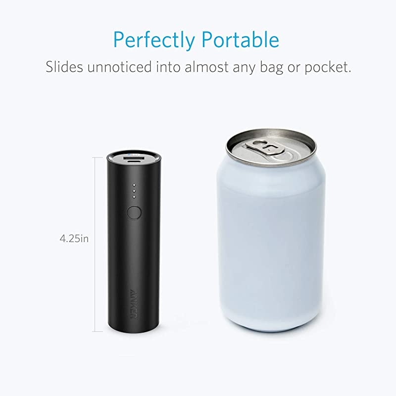 PowerCore 5000 Portable Charger UltraCompact 5000mAh External Battery with FastCharging Technology Power Bank for iPhone iPad Samsung Galaxy and More