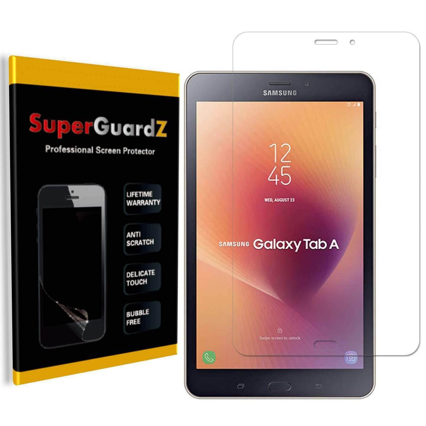 [3-Pack] Samsung Galaxy Tab A 8.0 (2017) Screen Protector - SuperGuardZ, Ultra Clear, Anti-Scratch, Anti-Bubble [Lifetime Replacement] + 2 Stylus Pen