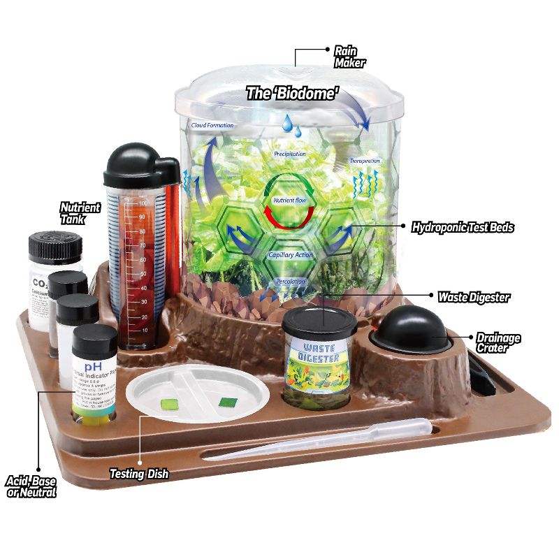 WILD! Science Mars Landing Survival Kit - Engineering and Botany STEM Kit - Ages 8+ - Build a Biodome, Grow Food and Conduct Survival Experiments