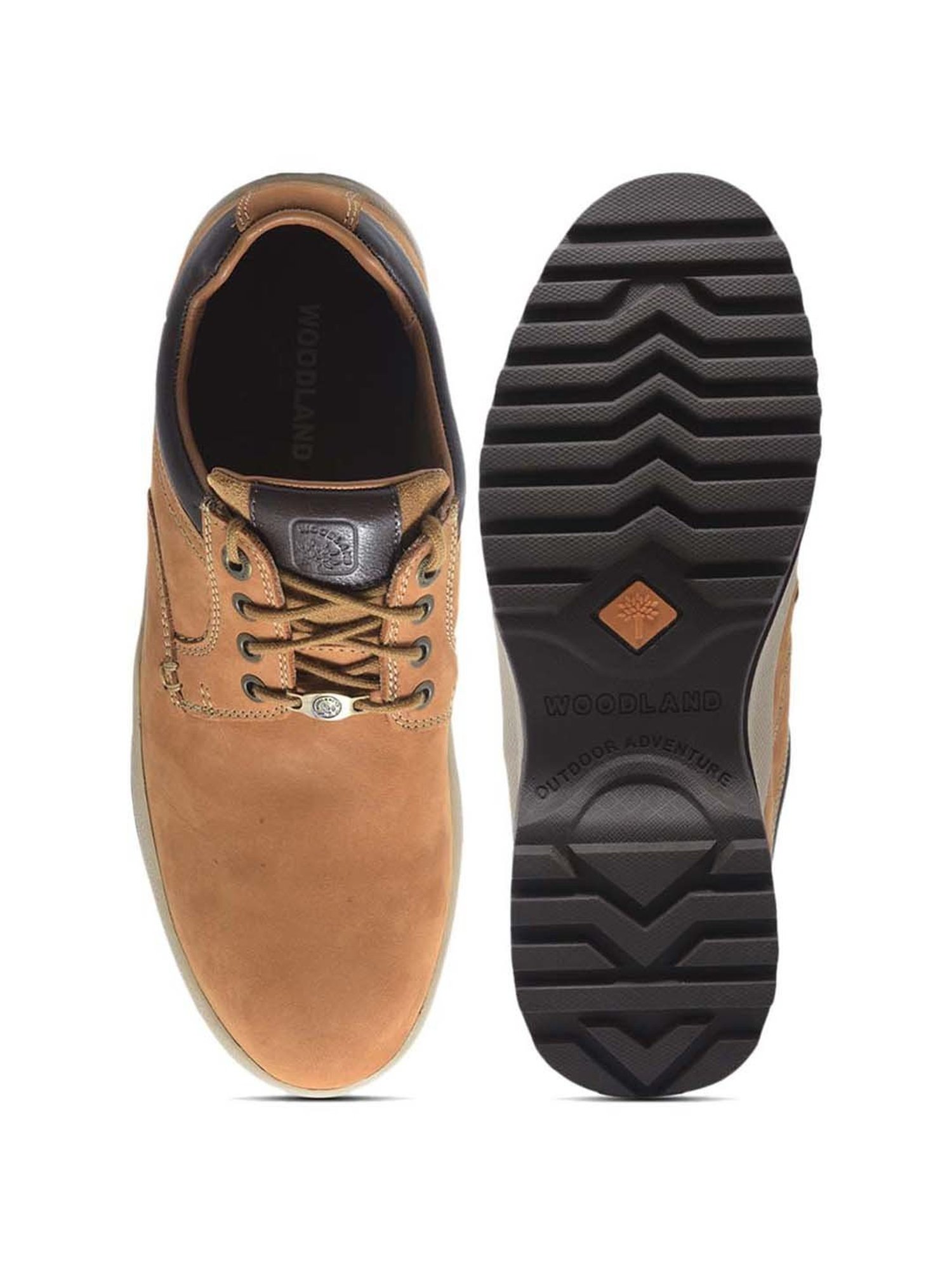 Woodland Men's Tan Derby Shoes