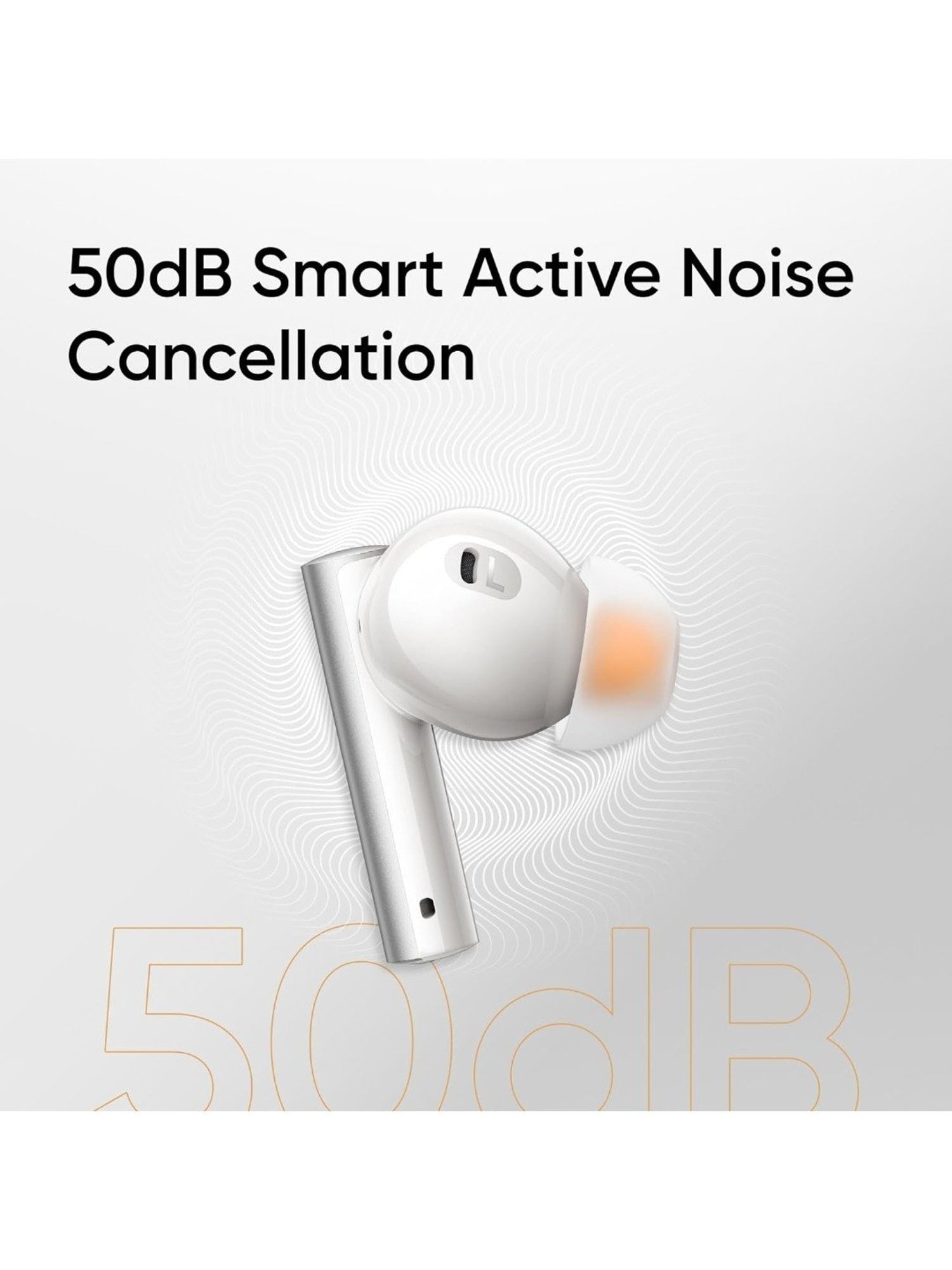 Realme Buds Air 6 In Ear BT Earbuds with 40Hrs Playtime (Flame Silver, True Wireless)