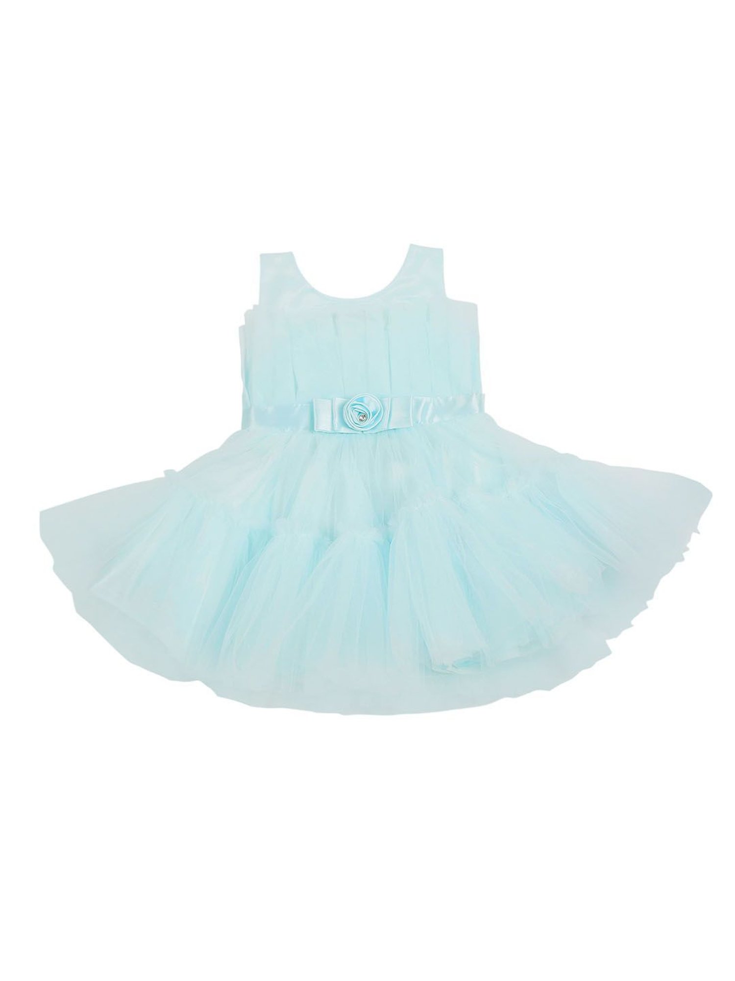 Mee Mee Kids Blue Solid Dress
