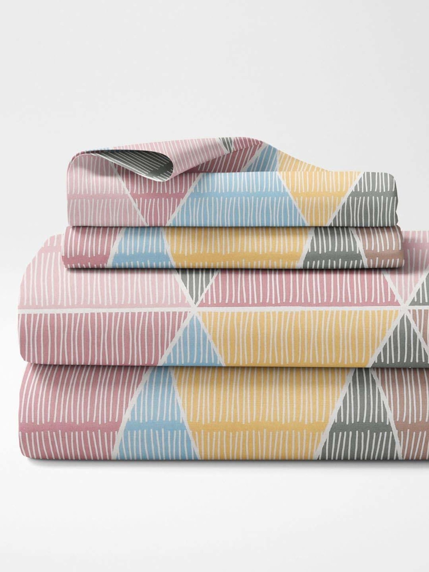 Maspar Purple 100% Cotton 200 TC Bed Sheet Set