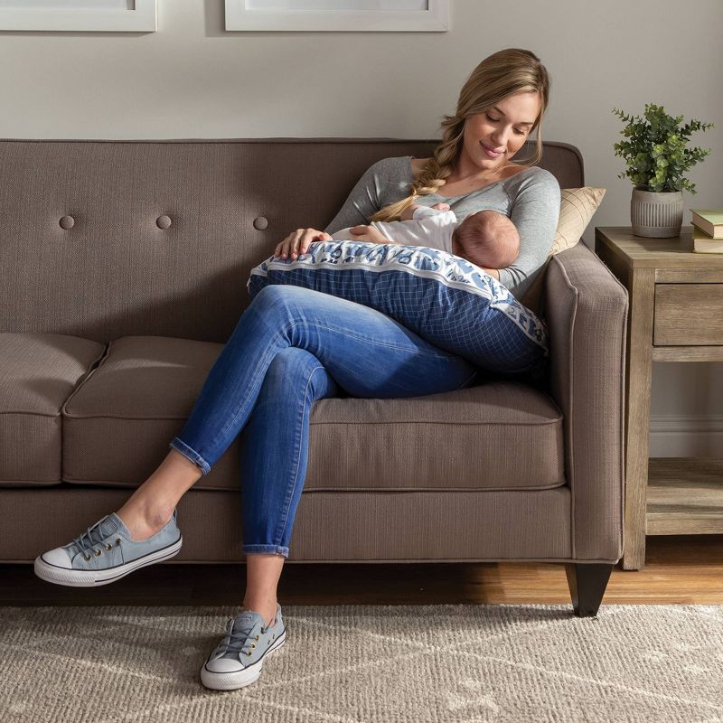 Boppy Original Nursing Pillow Cover - Gray Gold Giraffes