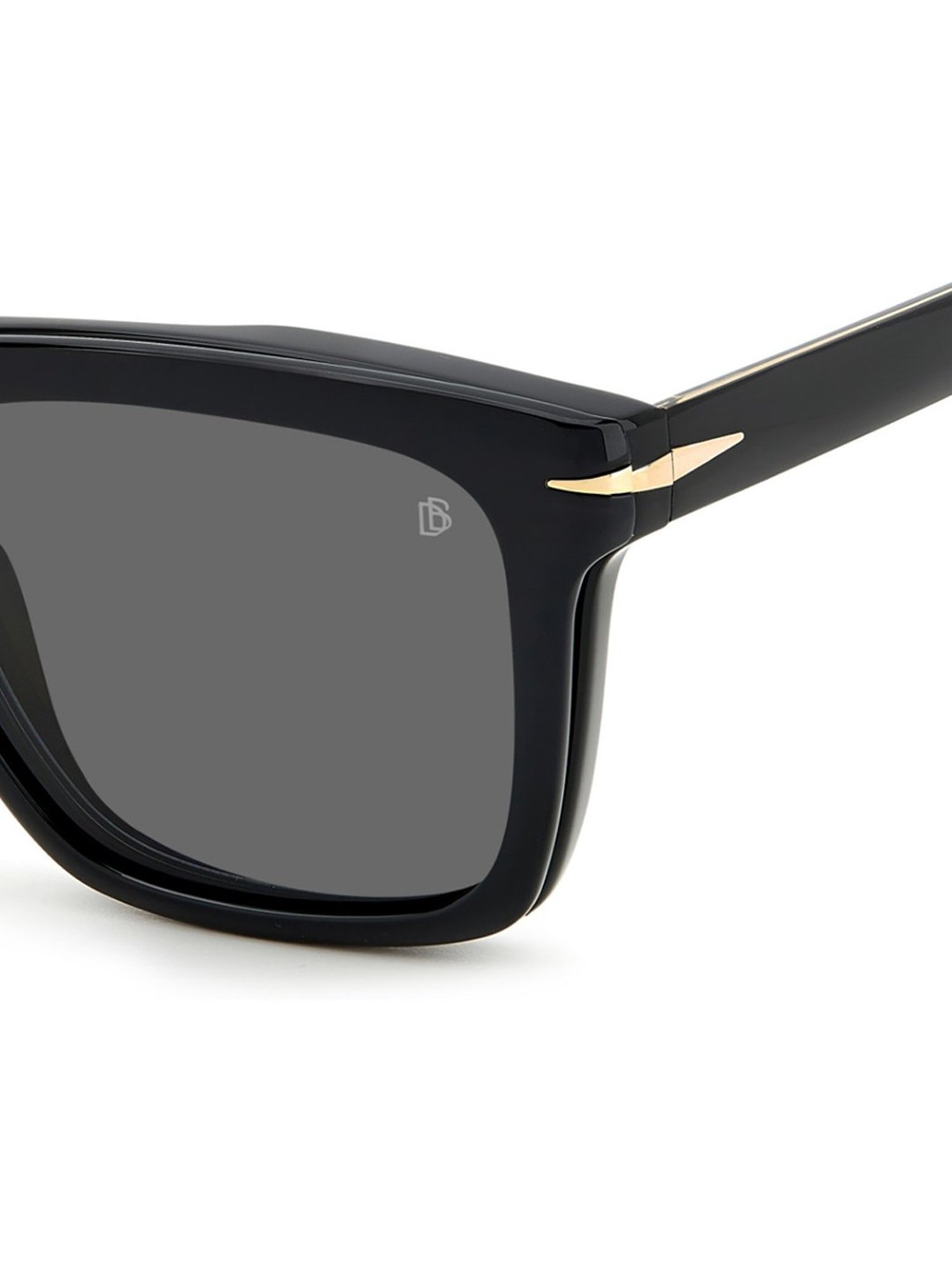 DAVID BECKHAM Grey Rectangular Sunglasess For Men