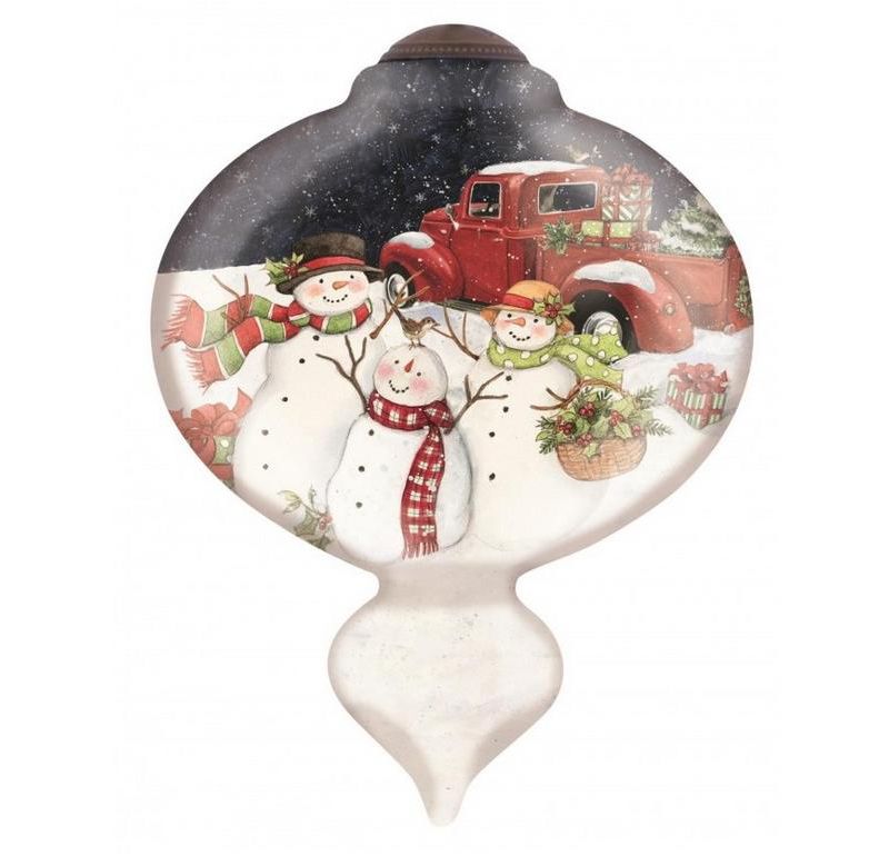 NeQwa Ne'Qwa "Christmas Is Better Together" Hand-Painted Blown Glass Christmas Ornament #7151162