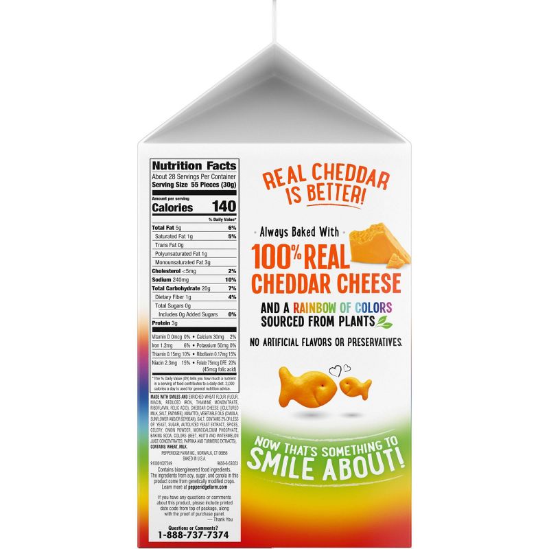 Pepperidge Farm Goldfish Colors Cheddar Crackers - 30oz