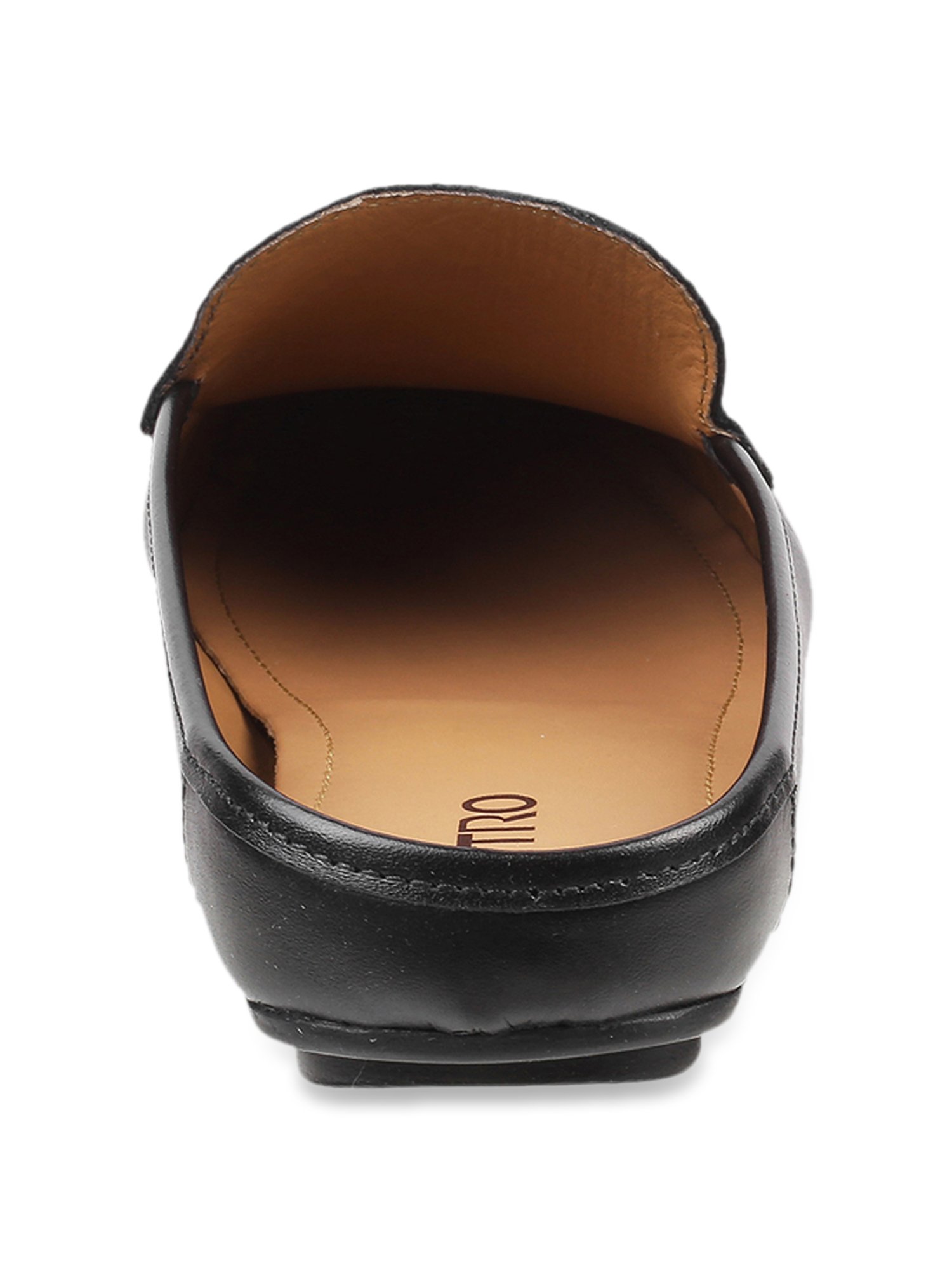 Metro Men's Black Mule Shoes