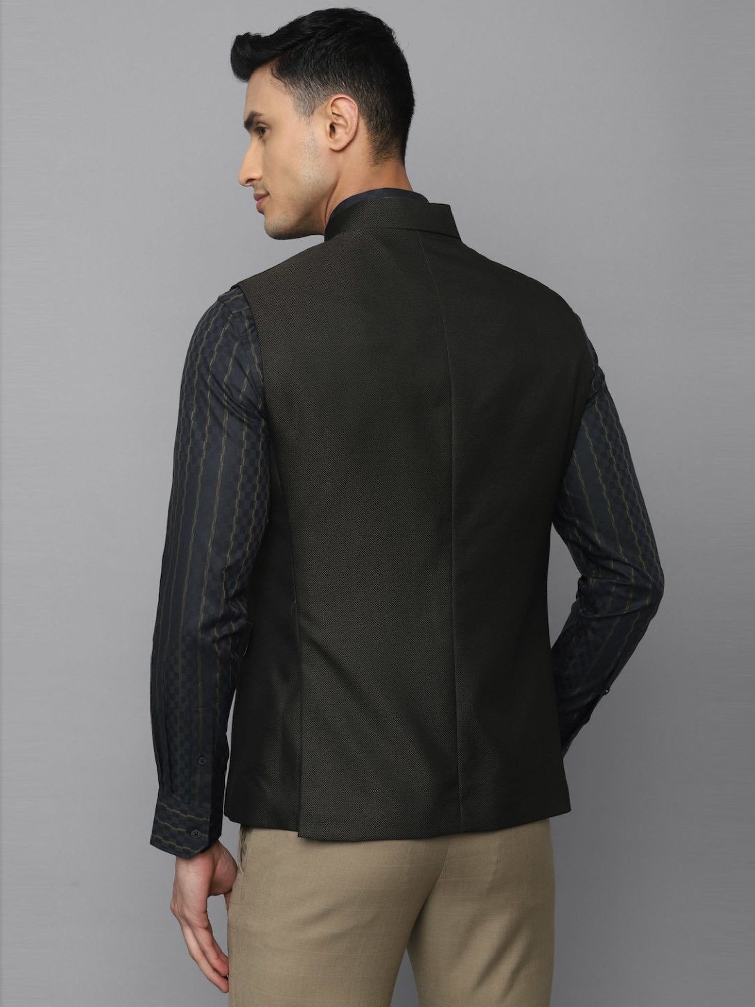 Fabindia Multicolor Regular Fit Printed Cotton Nehru Jacket