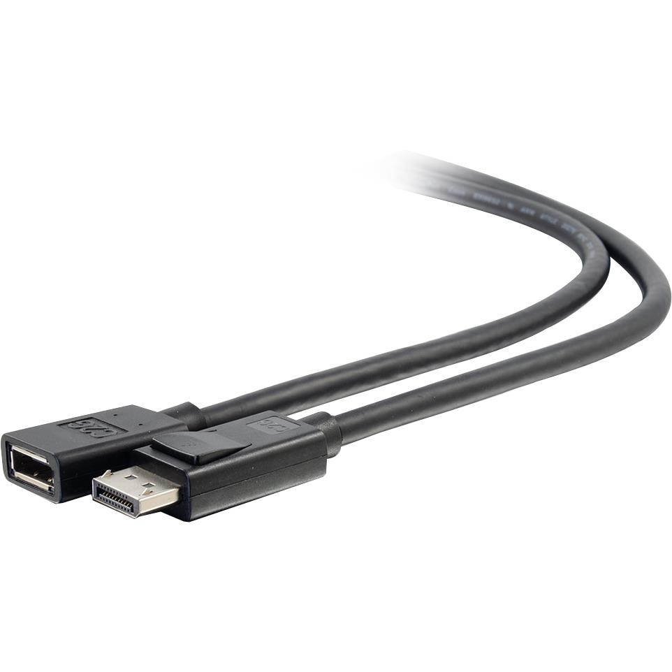 C2G 6ft DisplayPort Extension Cable Male to Female DisplayPort Cable 54451