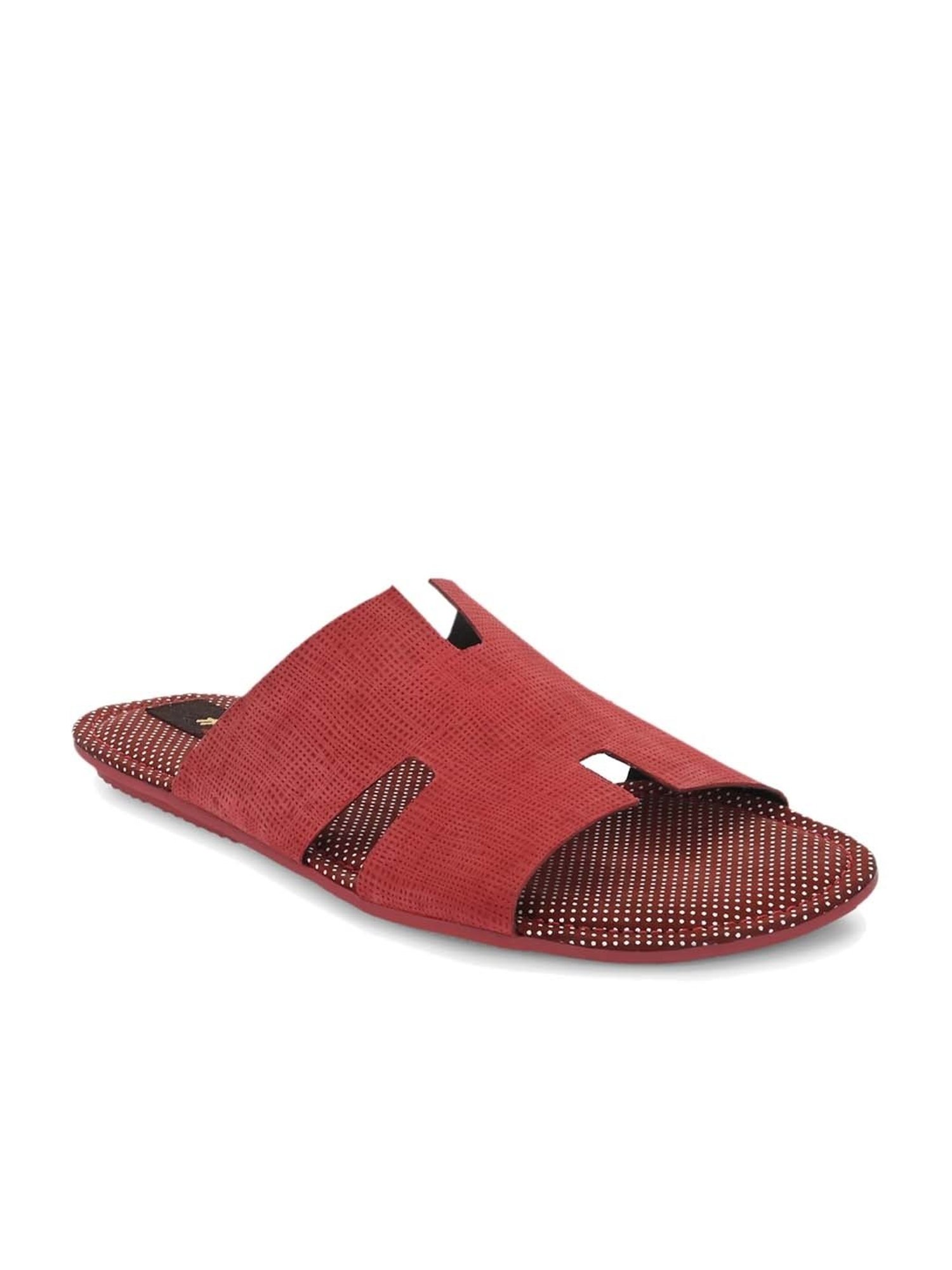 Hitz Men's Red Casual Sandals
