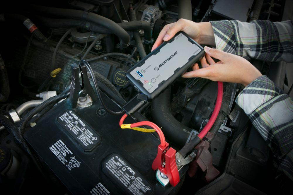 Scosche - Portable Car Jump Starter with USB Power Bank - Gray