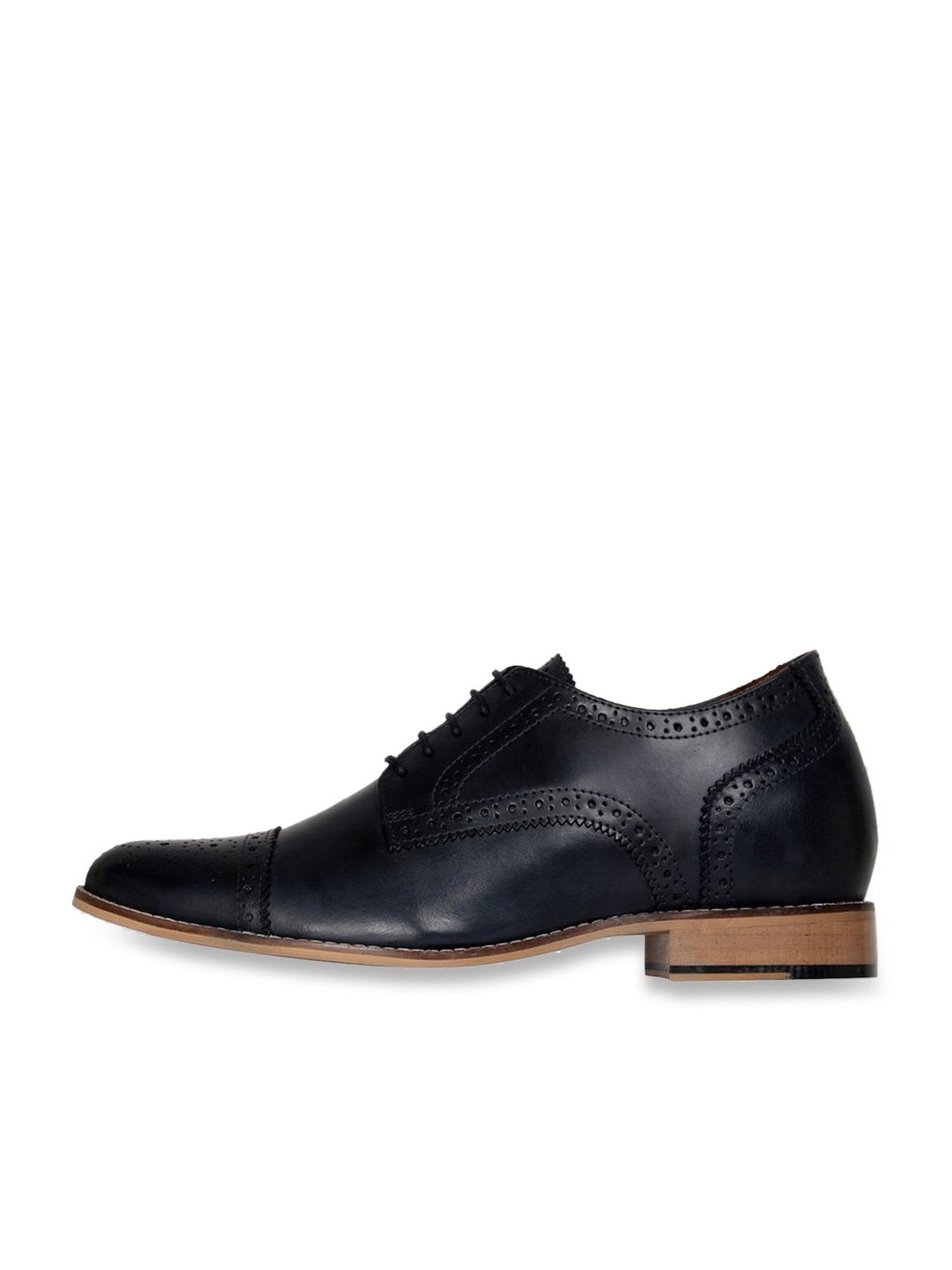 Celby Men's Height Increasing Midnight Navy Derby Shoes