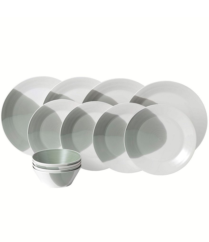 Royal Doulton Signature 1815 Green 12-Piece Dinnerware Set