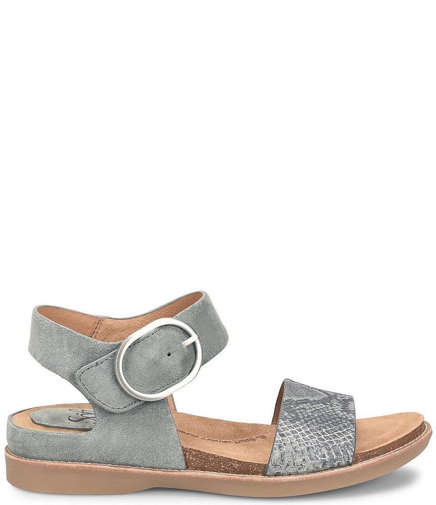 Sofft Bali Leather Snake Print Sandals