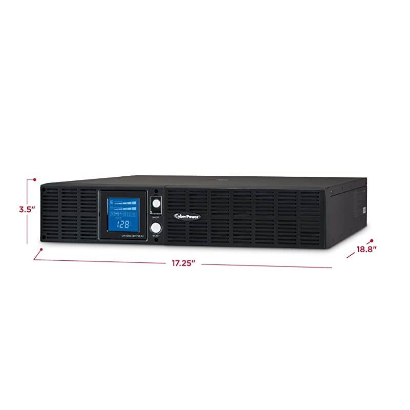 CP1000AVRLCD Intelligent LCD UPS System 1000VA600W 9 Outlets AVR MiniTower Black