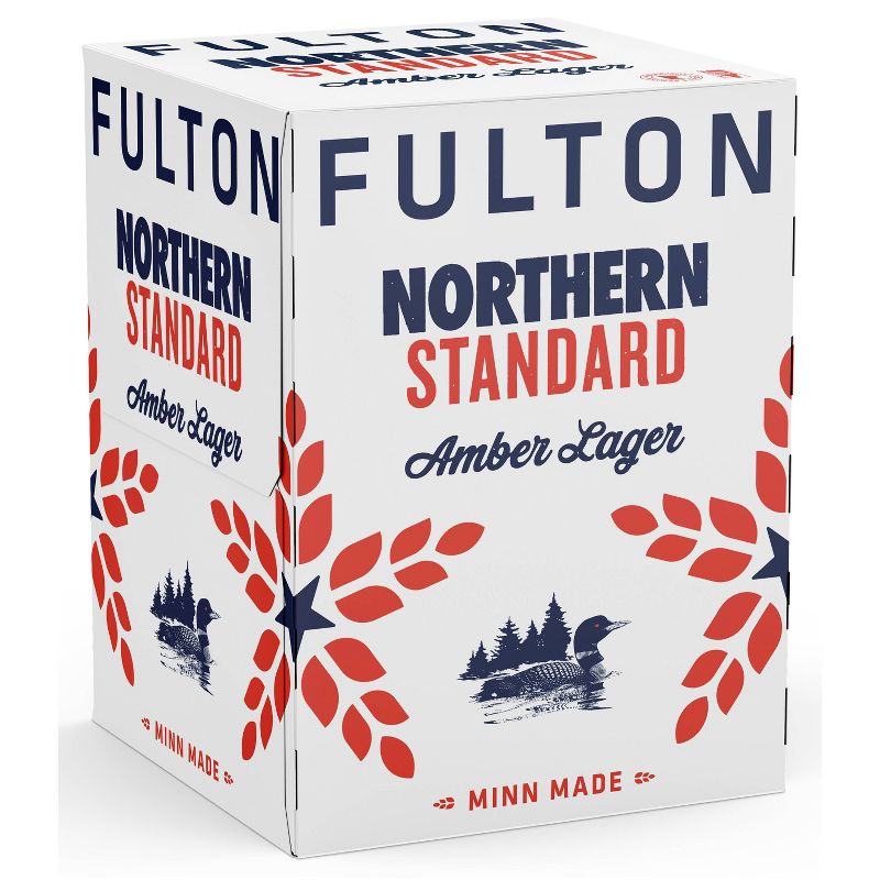 Fulton Northern Standard Amber Lager Beer - 4pk/16 fl oz Cans