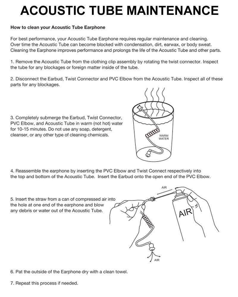 Valley Enterprises Black Replacement Medium Earmold Earbud One Pair Two_Way Radio Audio