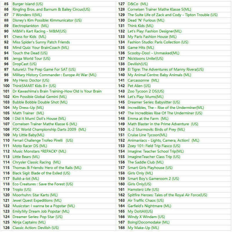 468 in 1 NDS Games Cartridge Gaming for Nintendo DS DS Lite DSi 3DS 2DS