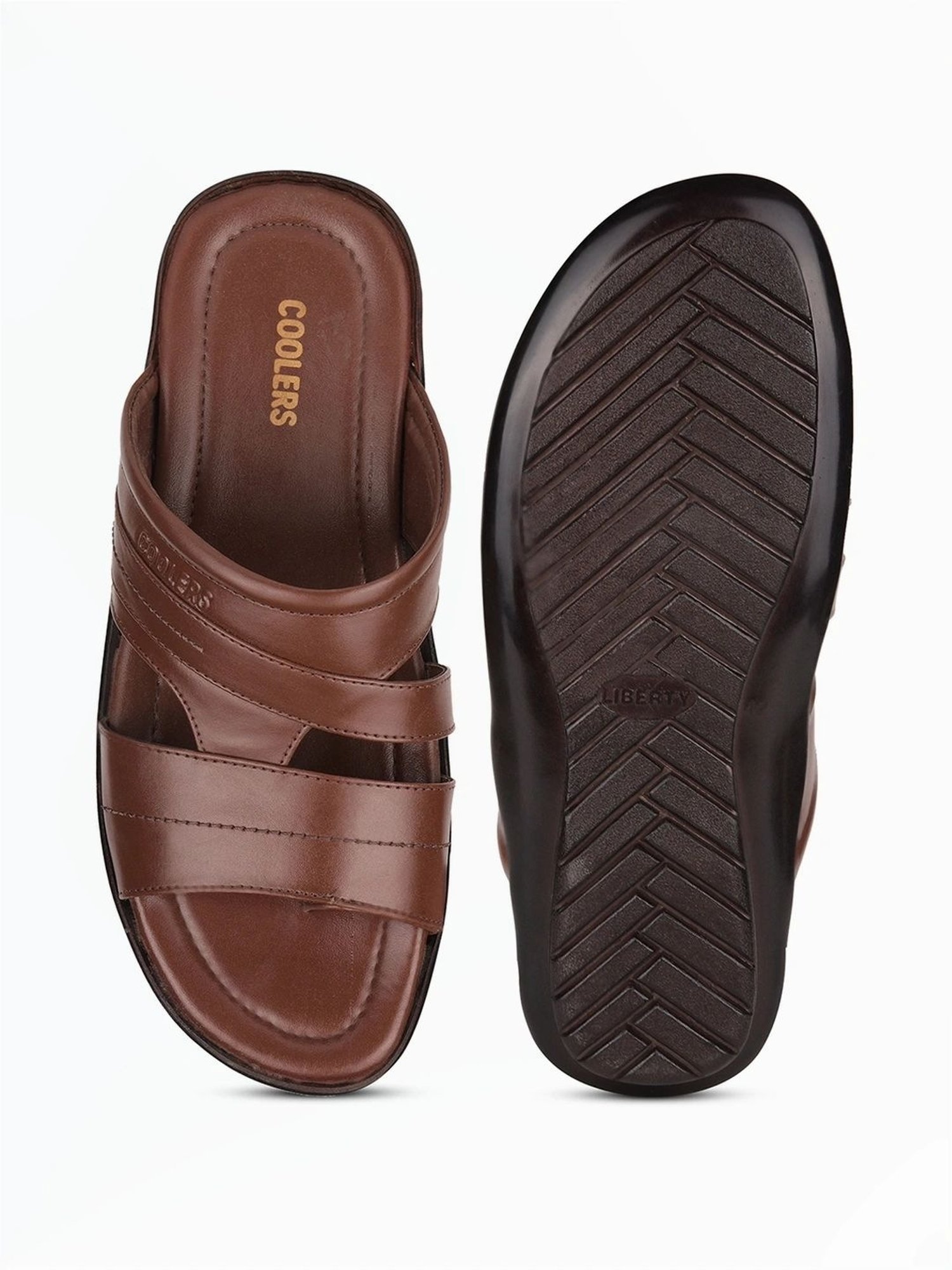 Coolers by Liberty Men's Tan Toe Ring Sandals