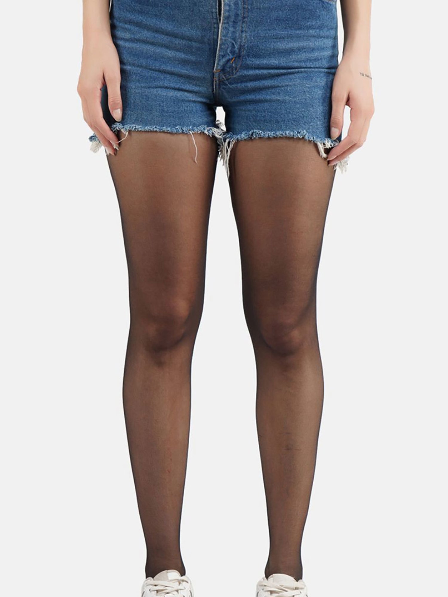 Secrets By ZeroKaata Black Skinny Fit Stockings