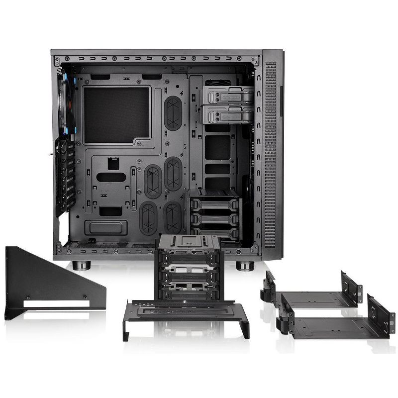 Fractal Design Node 202 Computer Case - Black - 2 x Bay - 1 x 450 W - Power Supply Installed - Mini ITX Motherboard Supported - 7.72 lb