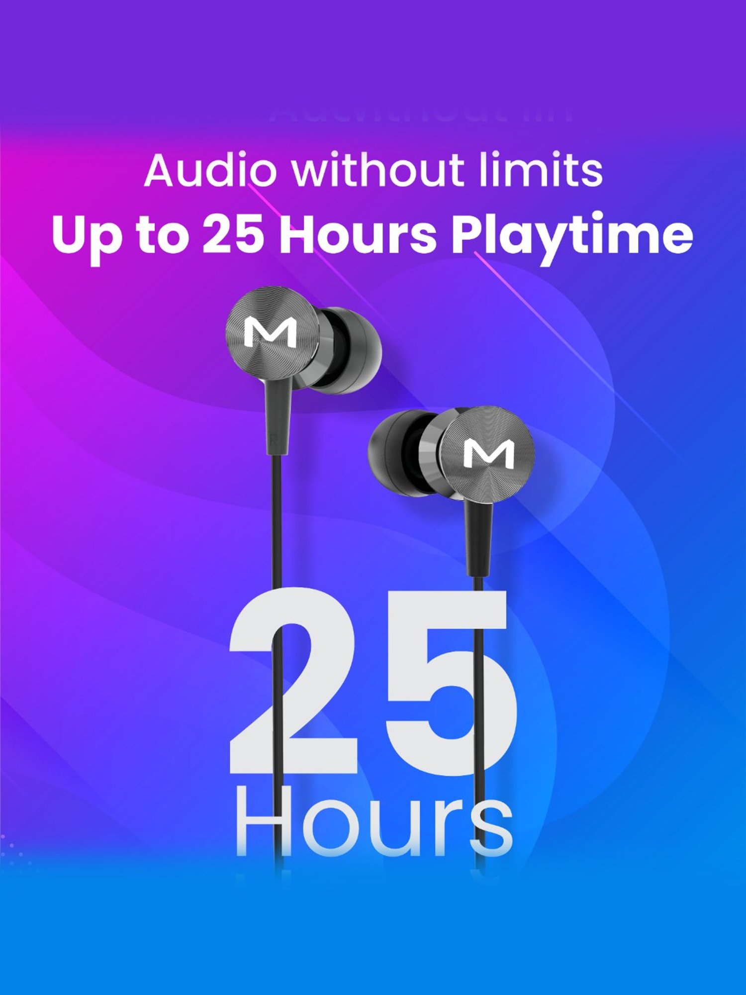 Maxx NX121 In Ear Bluetooth Neckband with Upto 25 Hours Playback & Fast Charging (Black)