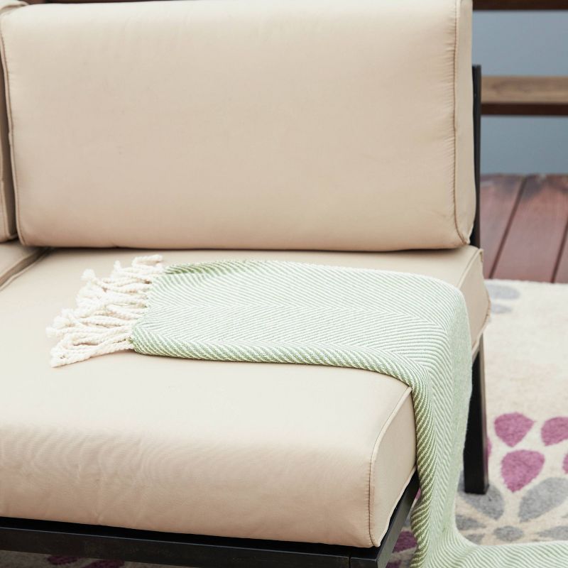 Corner Armless Patio Loveseat - Patio Festival